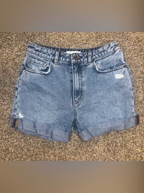 O'Neill Light Blue Denim Roll-Cuff Jean Shorts